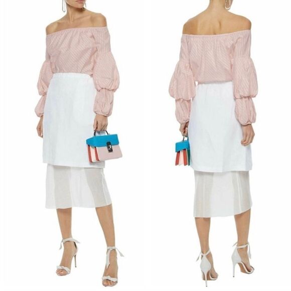 Petersyn Off Shoulder Puff Sleeve Top - Picture 1 of 12